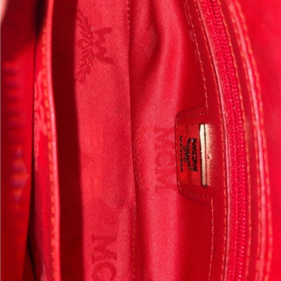 Red MCM Shoulder Bag - Picture 3 of 4